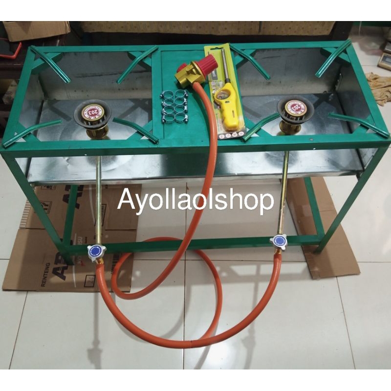 Kompor Semawar 203 Komplit + Rangka 2 Tungku