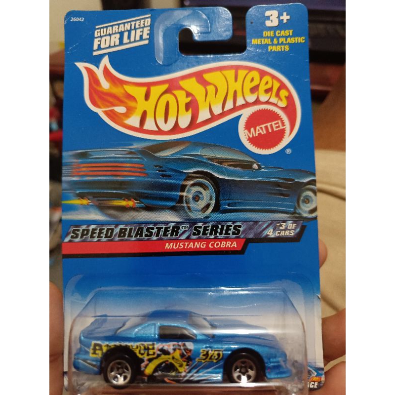 Hotwheels Mustang Cobra Blue Card