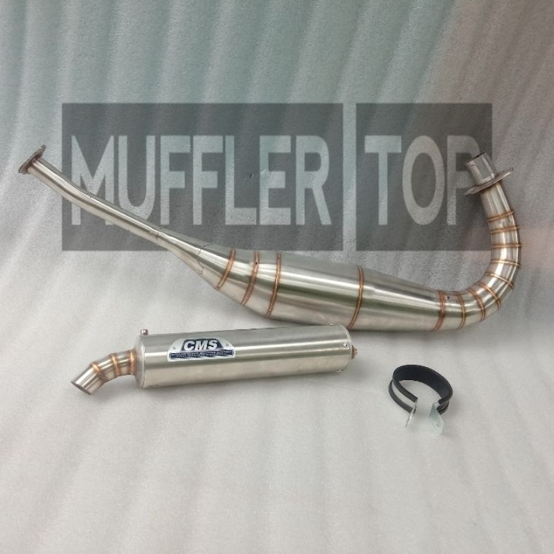 Knalpot Satria 2 Tak Satria Hiu Satria Lumba Satria 2tak Cms Kolong Stainlis