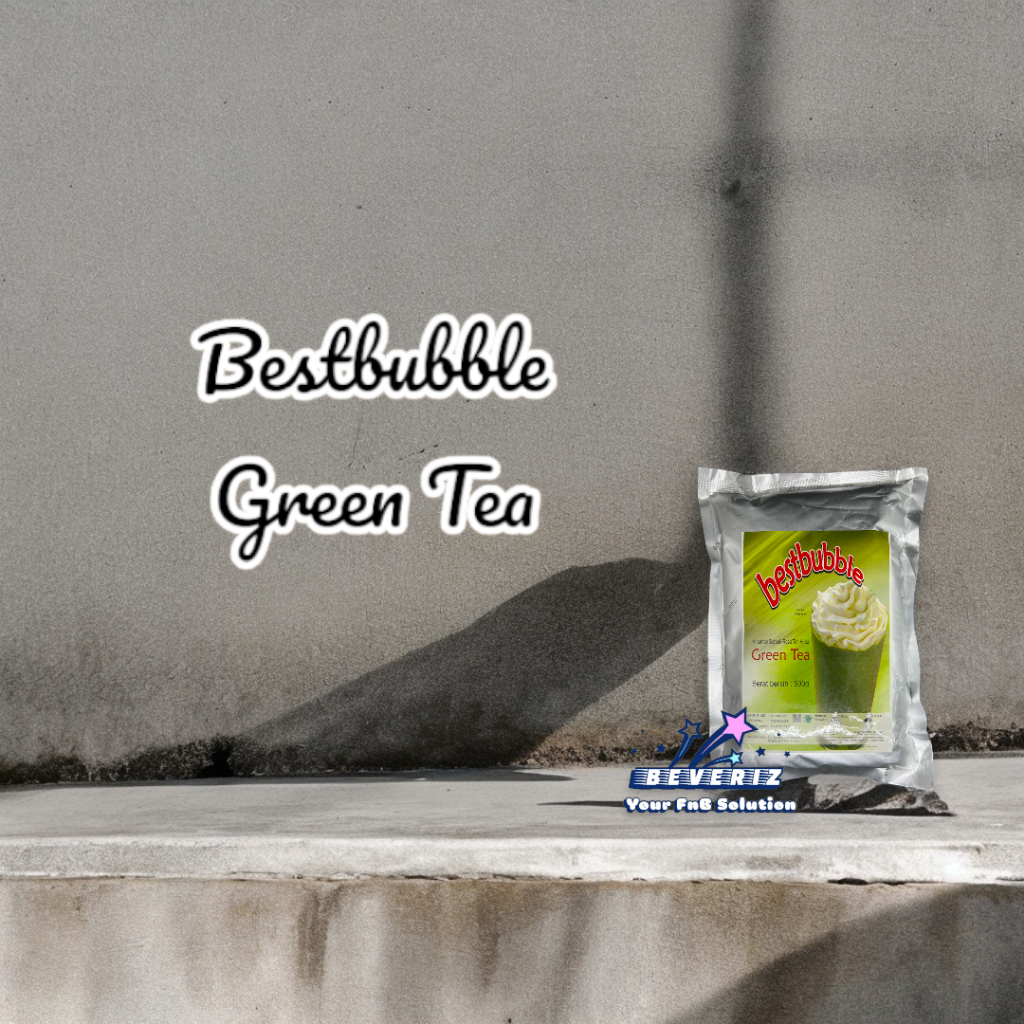 

Bestbubble Green Tea Powder Drink | Bubuk Minuman Rasa Kekinian Aneka Rasa 500 Gram