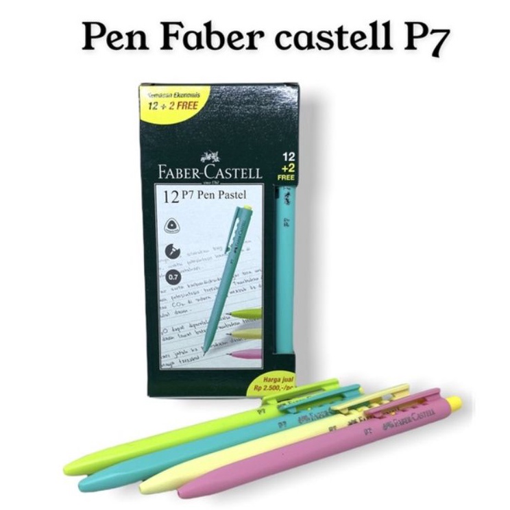 

Faber Castell Pulpen P7 Ballpoint P7 Pastel 7 mm black Ink
