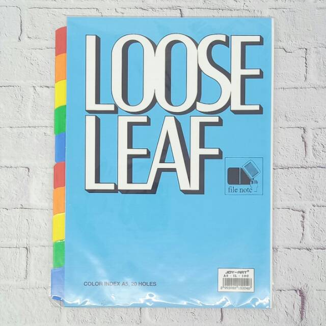

BERKUALITAS Pembatas loose leaf A5