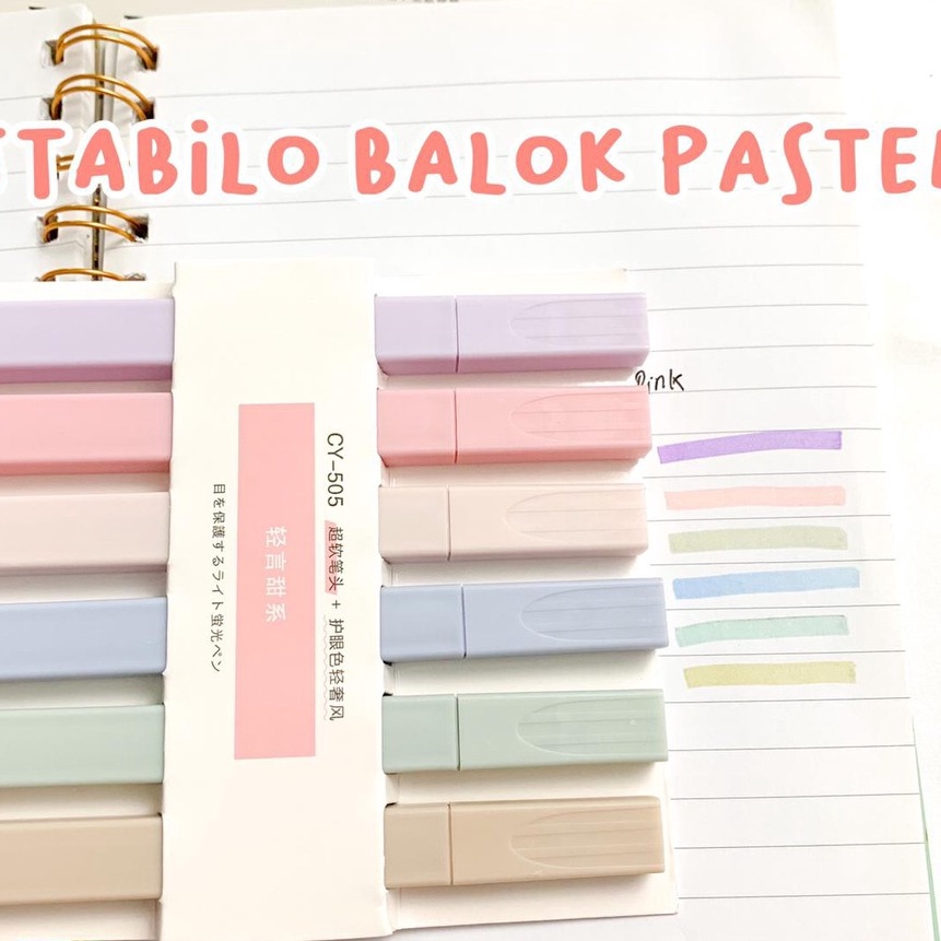 

KP8 1box Highlighter Pastel Edition Edisi Warna soft LILAC pink Bukan Stabilo BOx Hampers