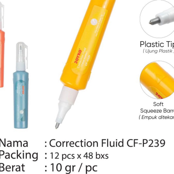 

FG2 correction FluidTipex Cair Joyko CFP239 1pak12pcs