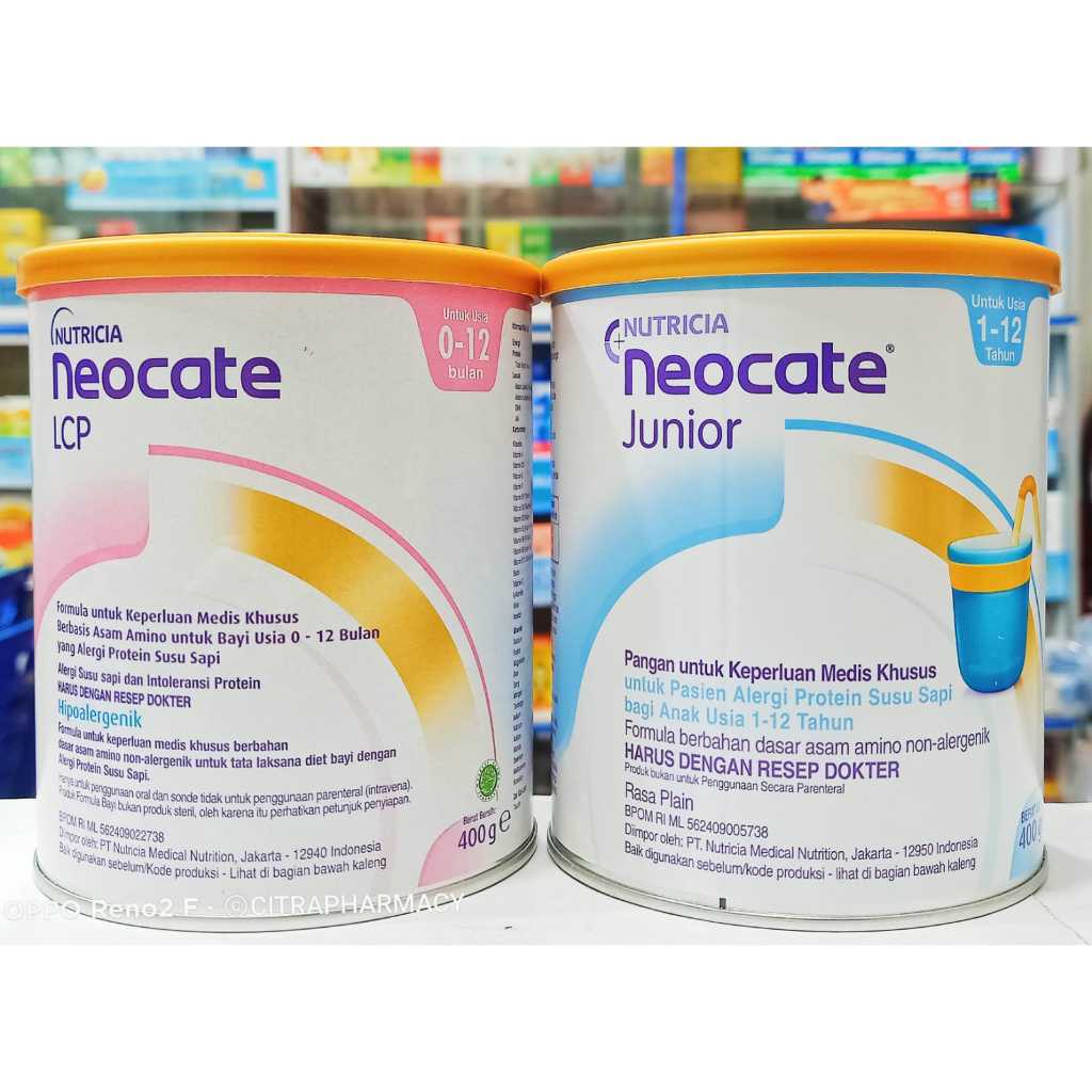 Nutricia Neocate 𝐋𝐂𝐏 & 𝐉𝐔𝐍𝐈𝐎𝐑 Kaleng 𝟒𝟎𝟎𝐆𝐑 - Susu Khusus Alergi Susu Sapi