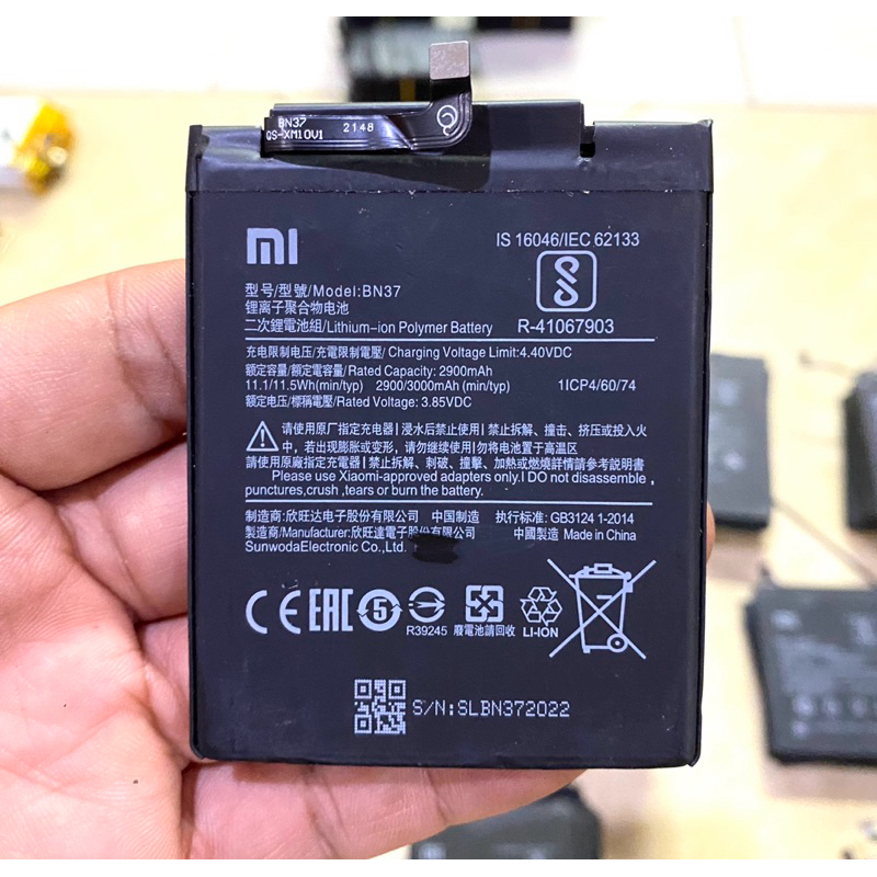 Batre Baterai Xiaomi Redmi 6A Baterai Batre xiaomi BN37 Original
