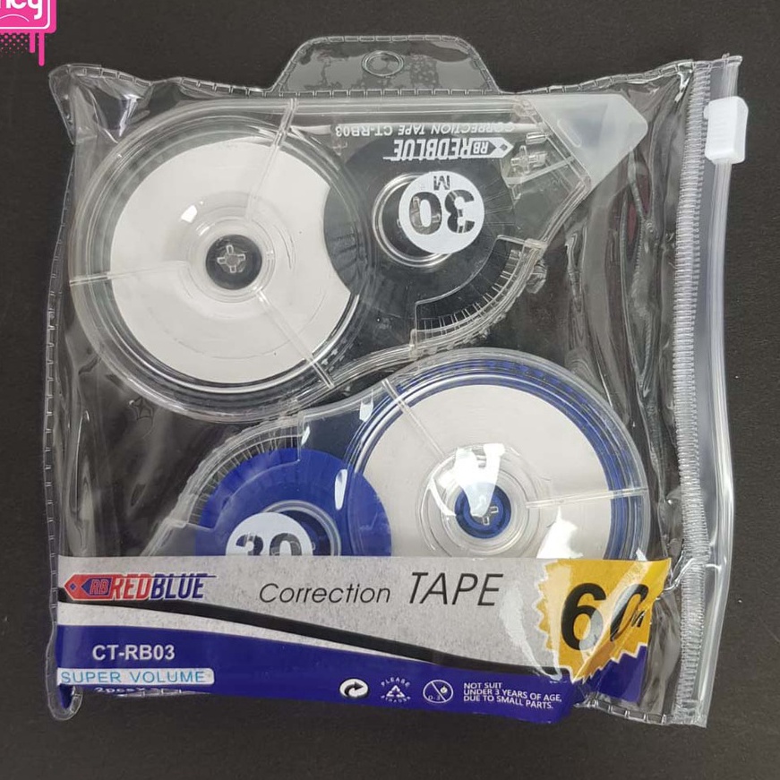 

KI3 Correction Tape Set 6m Candy CORTAPE Pita Koreksi Tipex Roll TipEx CC556M