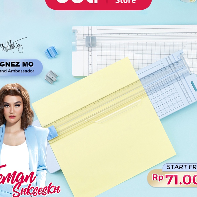 

Langka Deli Small Paper Trimmer Portable Pemotong Kertas Kecil A4 A5 Trimmer Photo Cutter Mat 14251
