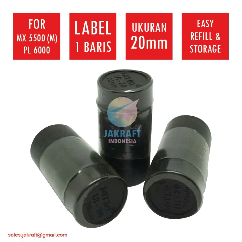 

COBAIN YUK 1 Pcs Tinta Label Harga 1 Baris JOYKO IR2 Refill Labeller MX55M