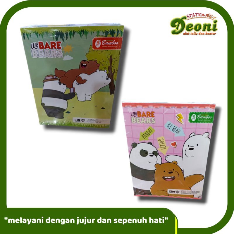 

BAMBOO Buku Tulis Kwarto 38 58 Lembar Cover Cewek Random (1 pak/10 buku)
