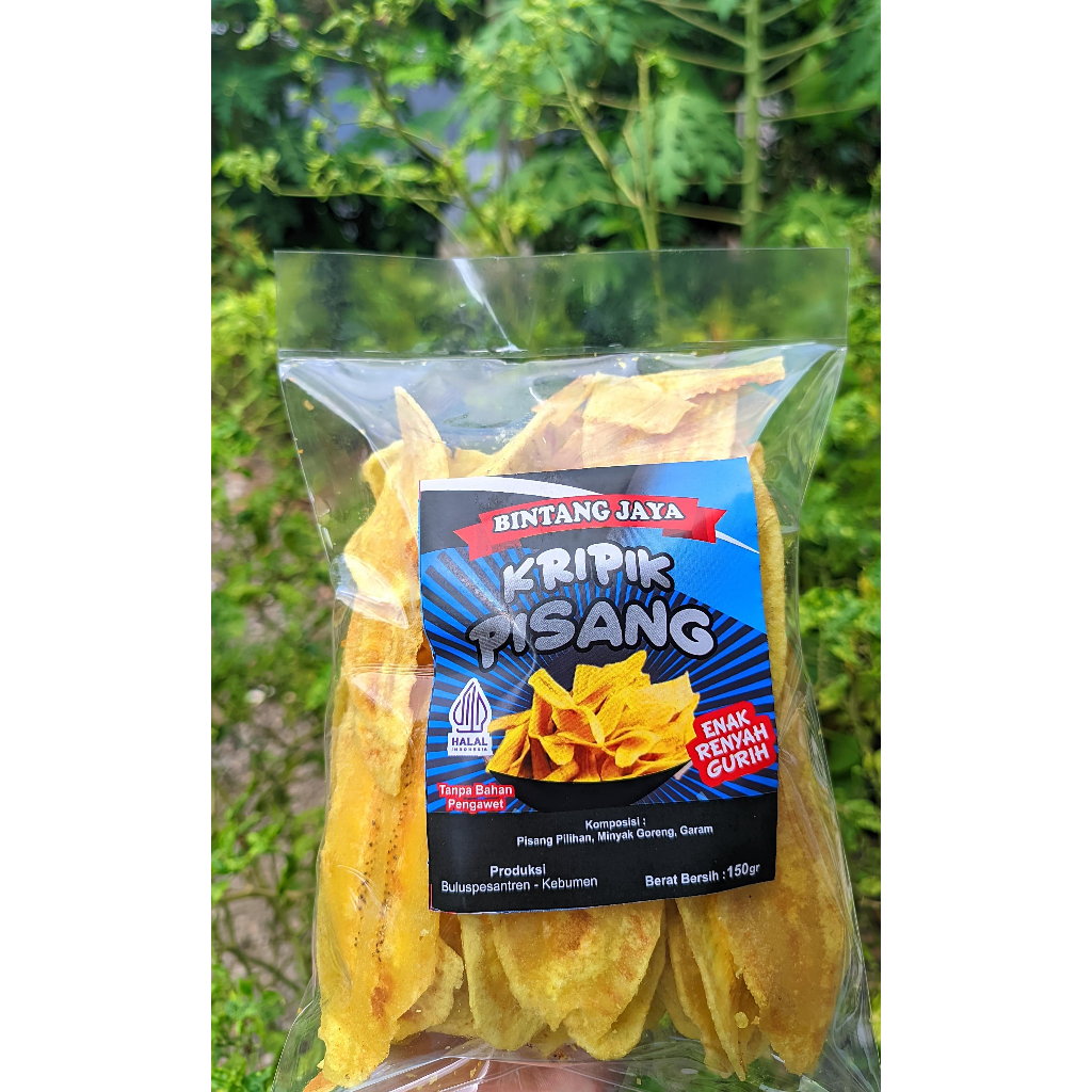 

Keripik Pisang Kepok Manis Original Kemasan 150Gram