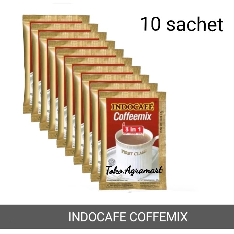 

INDOCAFE COFFEMIX RENCENG 10 PC KOPI GULA SUSU 3 IN 1 MURAH