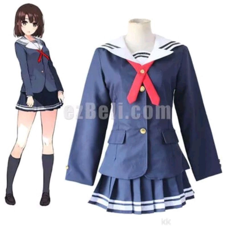 Megumi kato Saenai no heroine no sodatekata seifuku costume school uniform cosplay