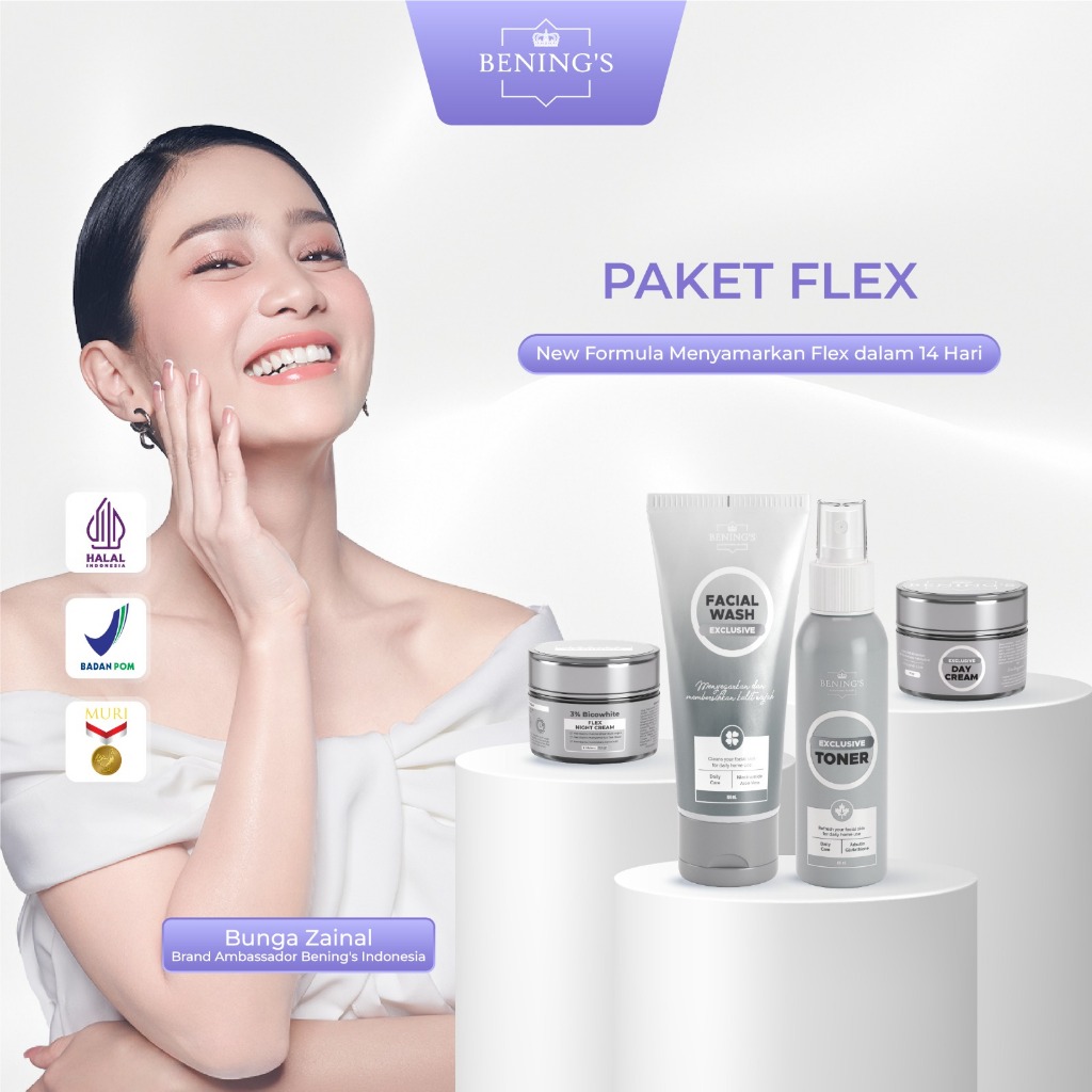 Benings Skincare By Dr Oky Pratama Bening's Clinic Indonesia - Paket Exclusive Glowing Bebas Flek