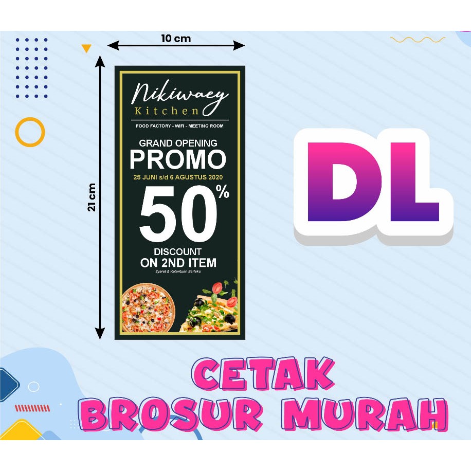 

CETAK BROSUR MURAH DL FULLCOLOR