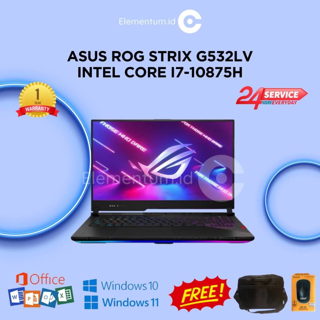 Asus ROG Strix G532LV Intel Core i7-10875H | 16GB Ram 1TB Ssd RTX2060 | Win11 15,6"