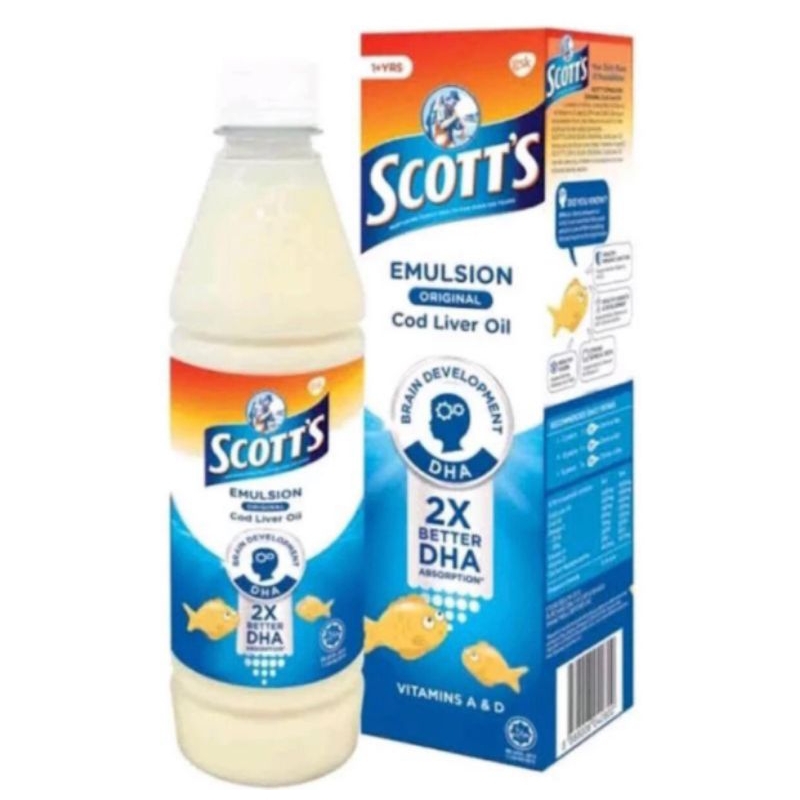 Scott's Emulsion Original 400ml / Suplemen Makanan Anak / Scotts Emulsion