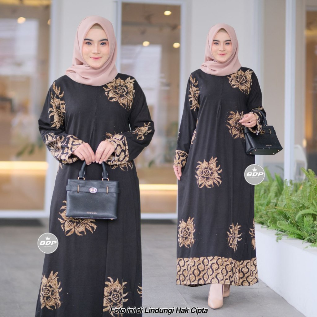 DIANPUTRI DASTER ARAB | GAMIS JEJE | RAYON SUPER GRADE A ORI MODEL RESLETING DEPAN BUSUI & BUMIL LD 110-syakila 50