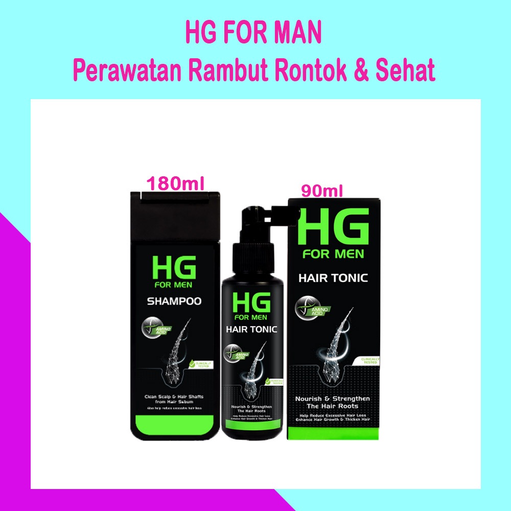 Paket Hg For Men Perawatan Rambut Rontok