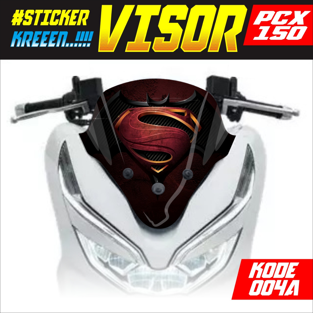 <COD>STIKER VISOR VARIASI WINDSHIELD PCX 150
