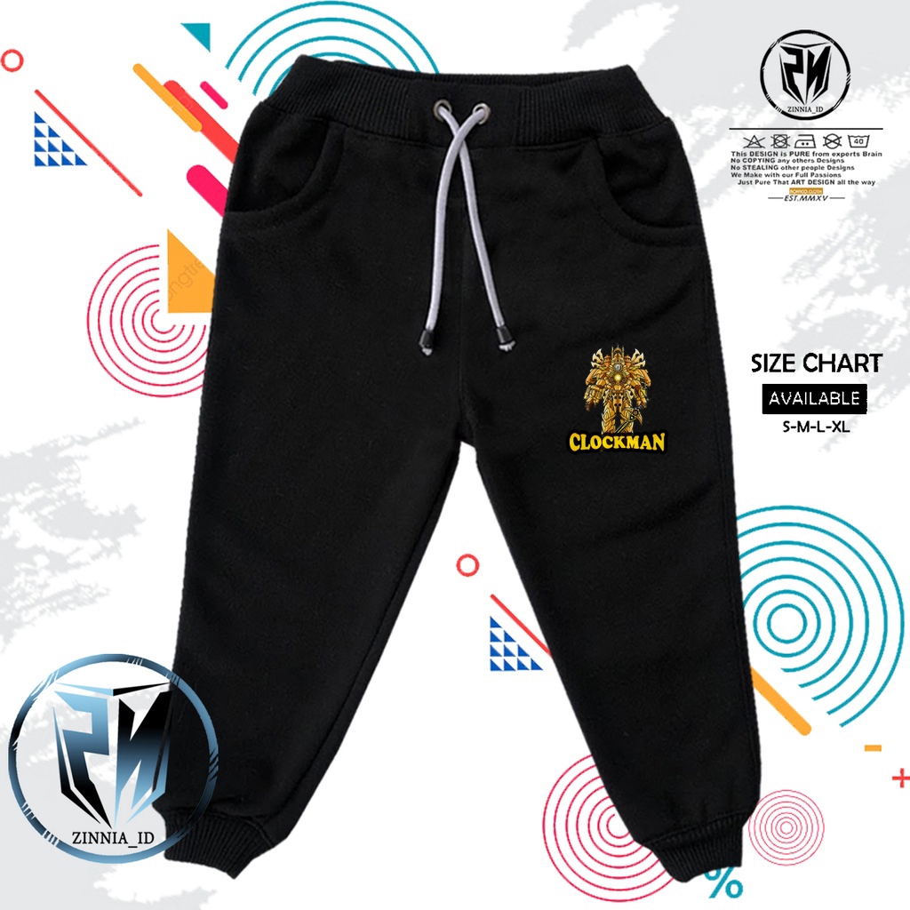 Celana Jogger Anak / Celana Panjang Anak / Celana Tidur Anak KARAKTER TITAN CLOCKMAN UPGRADE SKIBIDI