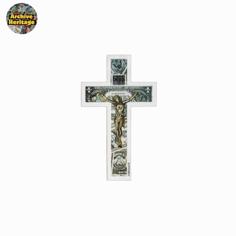 

sticker Supreme In God We Trust Cross sticker