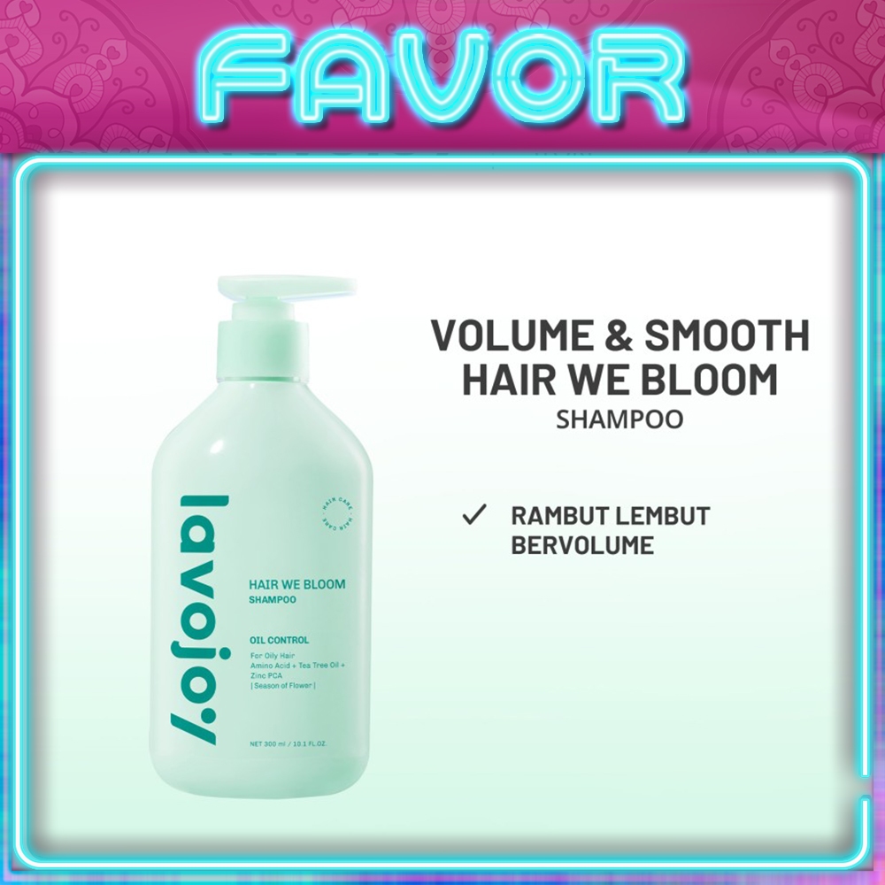 Lavojoy Hair We Bloom Shampoo 300ml | For Oily Hair | Untuk Rambut Berminyak | Tea Tree Oil, Zinc PC