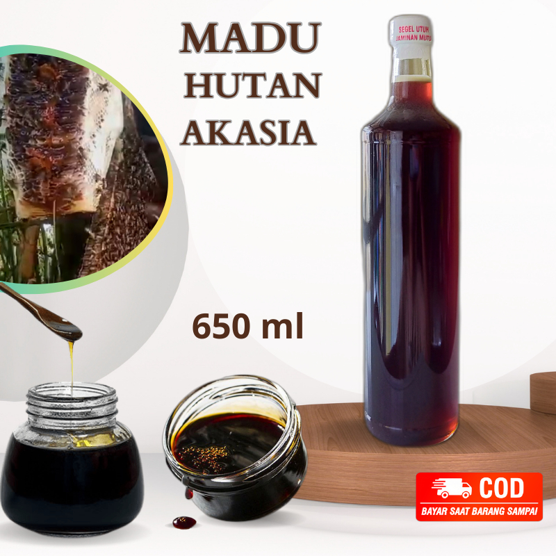 

Madu Asli - Madu Hutan Akasia (650 ML) Madu Sialang - Madu Hutan Liar - Madu Murni