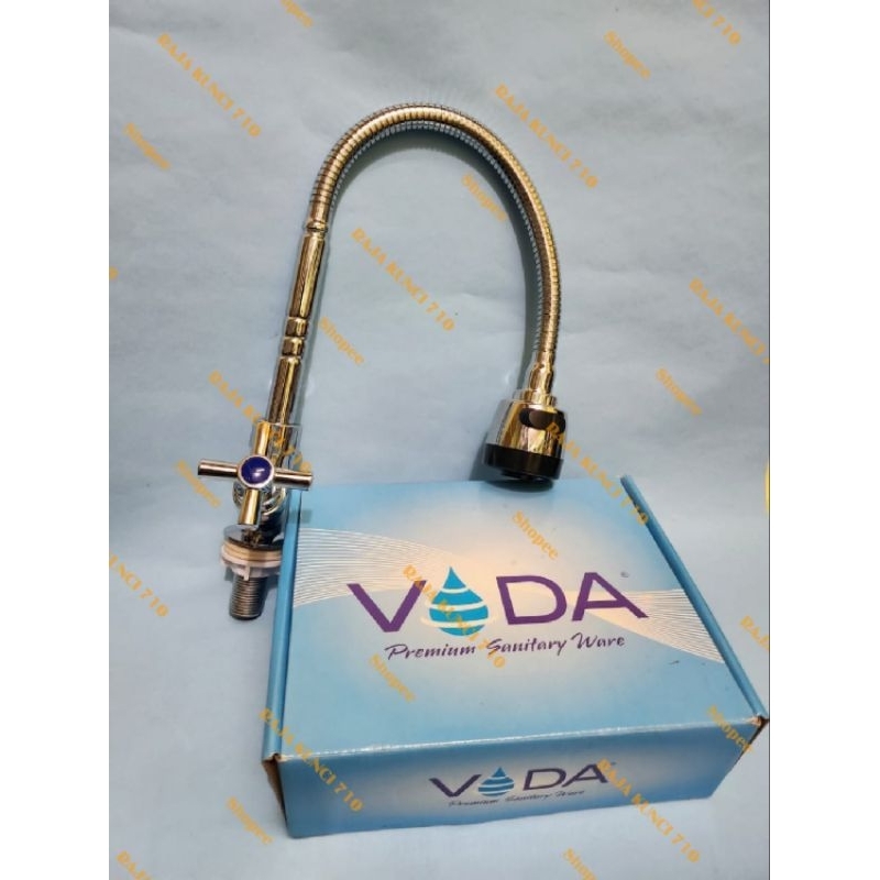 Kran Angsa Fleksibel Tanam VODA - Kran Angsa Cuci Piring Tancap 1/2"