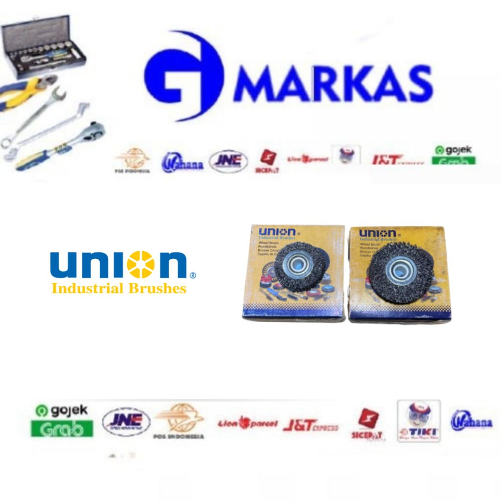 Union Sikat Piring Kawat Baja WW-15, WW-20