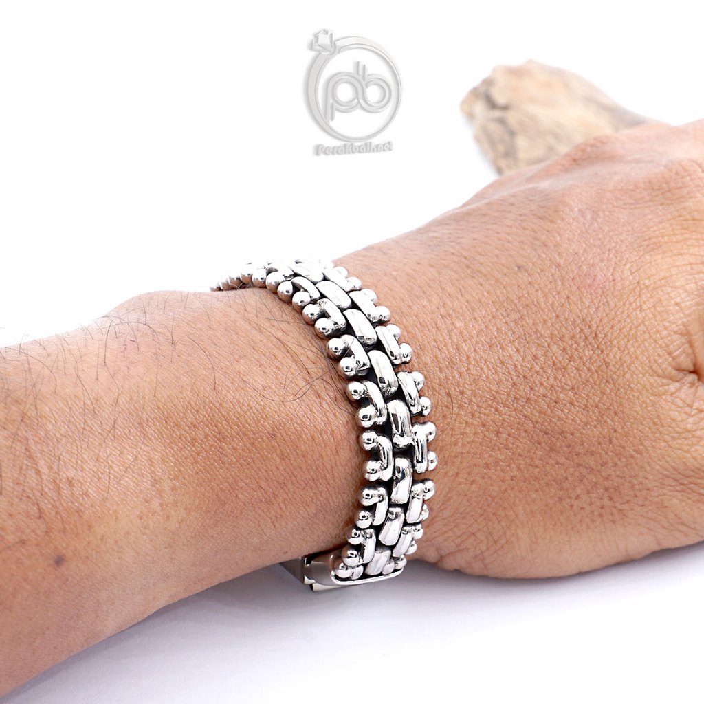 Gelang Pria Perak 925 Sterling Silver Jawan Olexandro