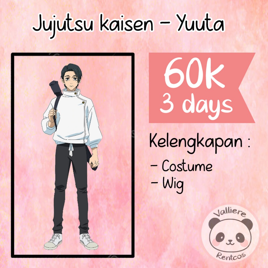 Rental kostum Jujutsu kaisen Yuuta