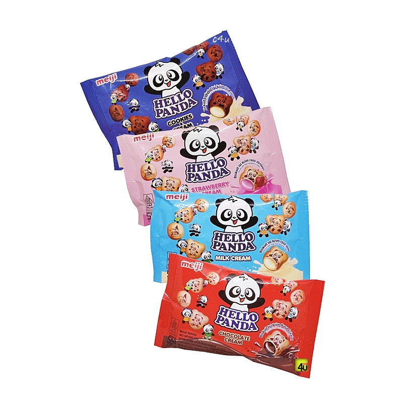 

[PGO] 5Pcs Hello Panda - Biskuit Isi Krim - Kemasan Sachet 25 gr