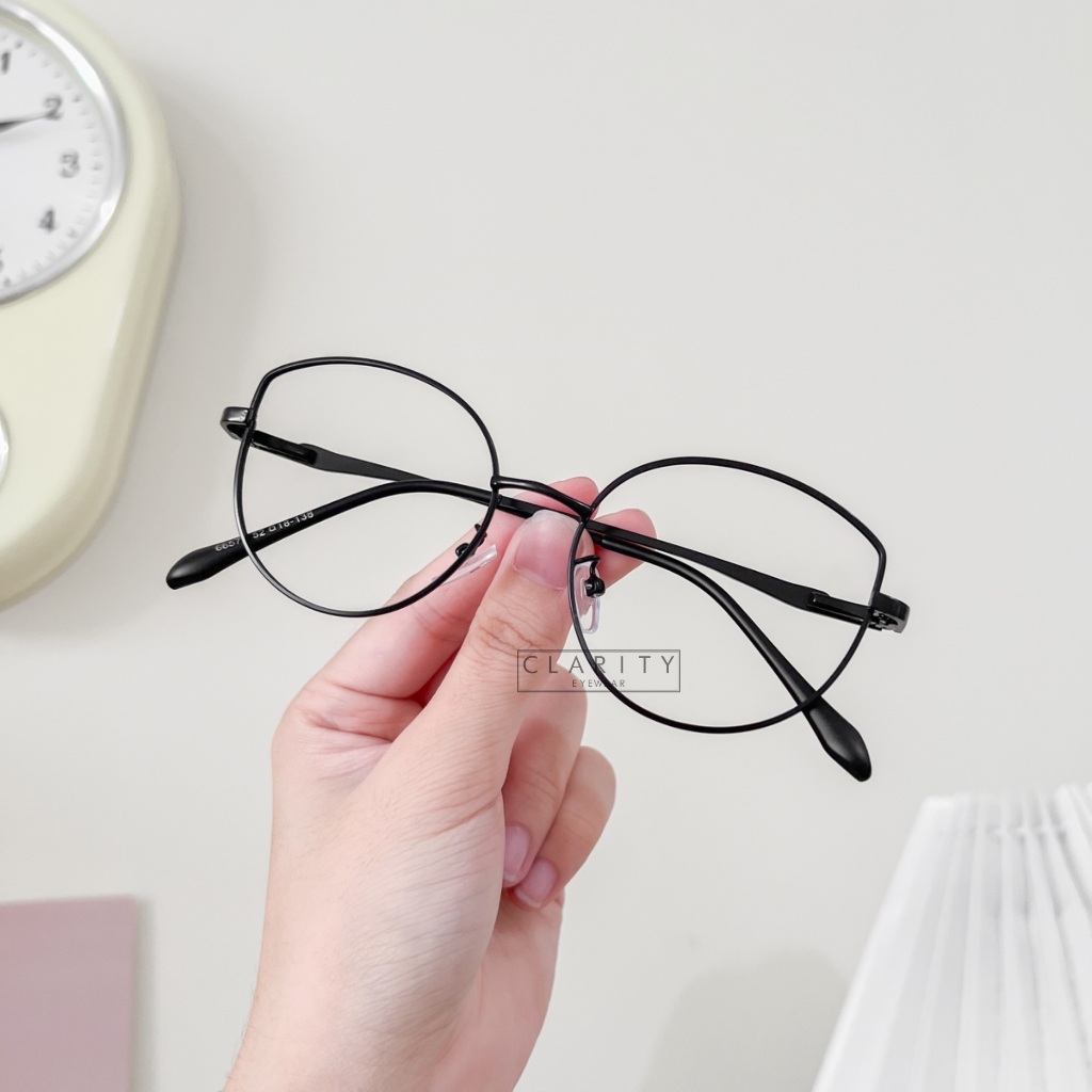 CLARITYEYEWEAR #6657 Frame Kacamata Wanita Fashion Bluechromic,Photochromic