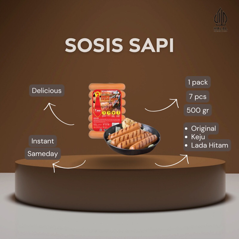 

SOSIS SAPI BAKAR JUMBO 7s 500gr