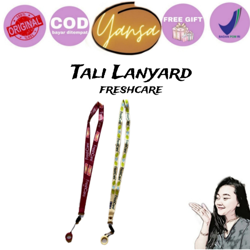 

Tali Lanyard Freshcare - Smash Merah & Matcha Hijau