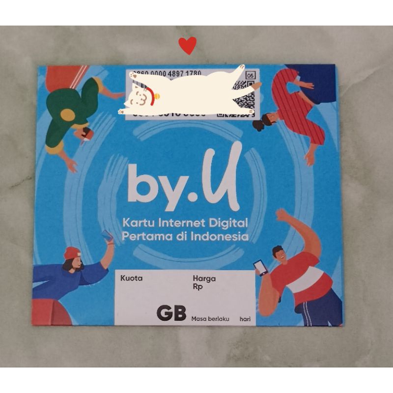Kartu Perdana ByU 7GB SEGEL (4GB + Bonus 3GB setelah registrasi)