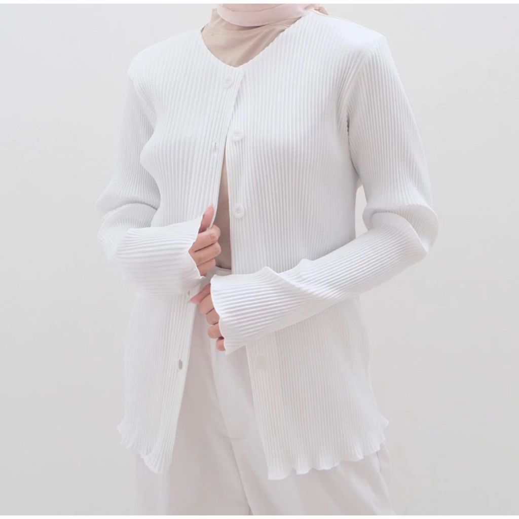 ZOE CARDI PLISKET CARDY CARDYGAN CARDIGAN WANITA MUSLIMAH TERMURAH BTCSOLO PANJANG JUMBO BESAR ATASA