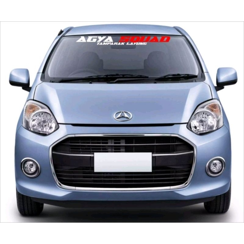 cutting sticker kaca depan Agya Ayla Desian custom suka suka