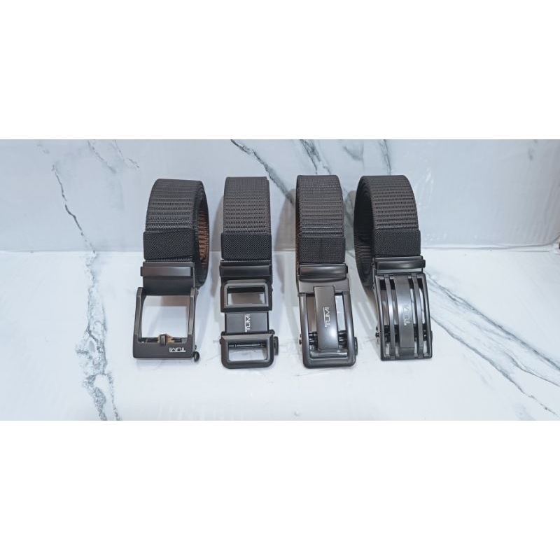 IKAT PINGGANG TUMI REL OTOMATIS GESPER NYLOM KANVAS IMPORT SABUK PREMIUM PRIA