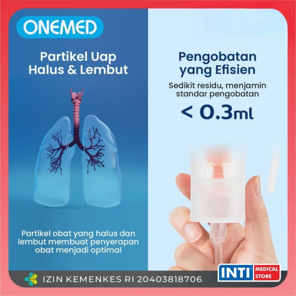 RB22 ONEMED Nebulizer Onemed 405A / Compressor Nebulizer / Alat Uap