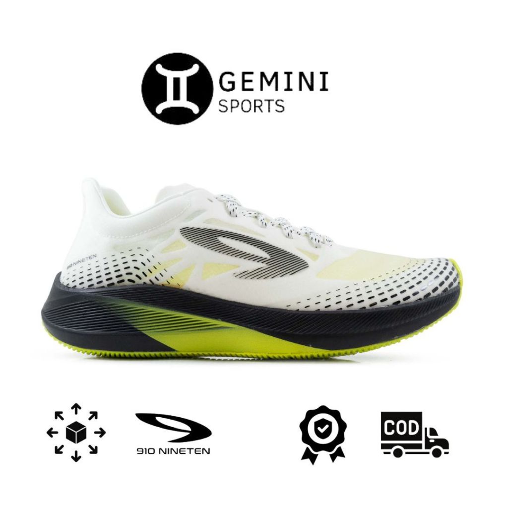 910 Sepatu Lari HAZE 1.5 SE - PUTIH/HITAM/HIJAU-NEON