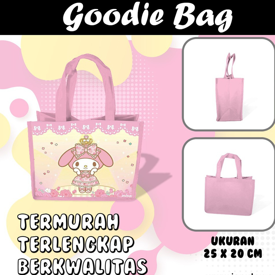 

Tas Souvenir Ultah Gambar Melody Goodie Bag Cute Anak