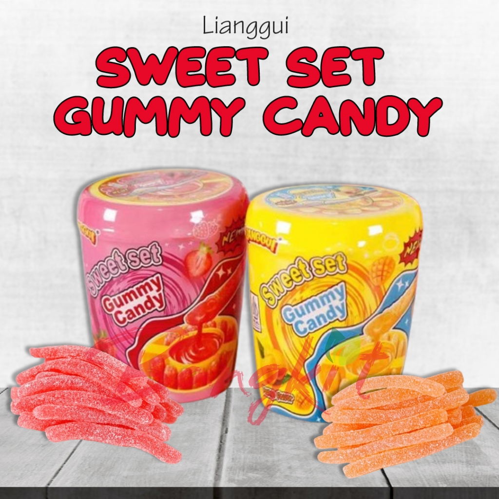 

Permen Lianggui Sticky Sweet Set Gummy dengan Saus Selai