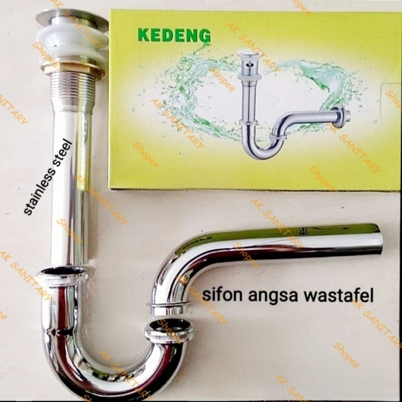 Sifon Leher Angsa KEDENG - Siphon Wastafel Angsa - Sifon Wastafel