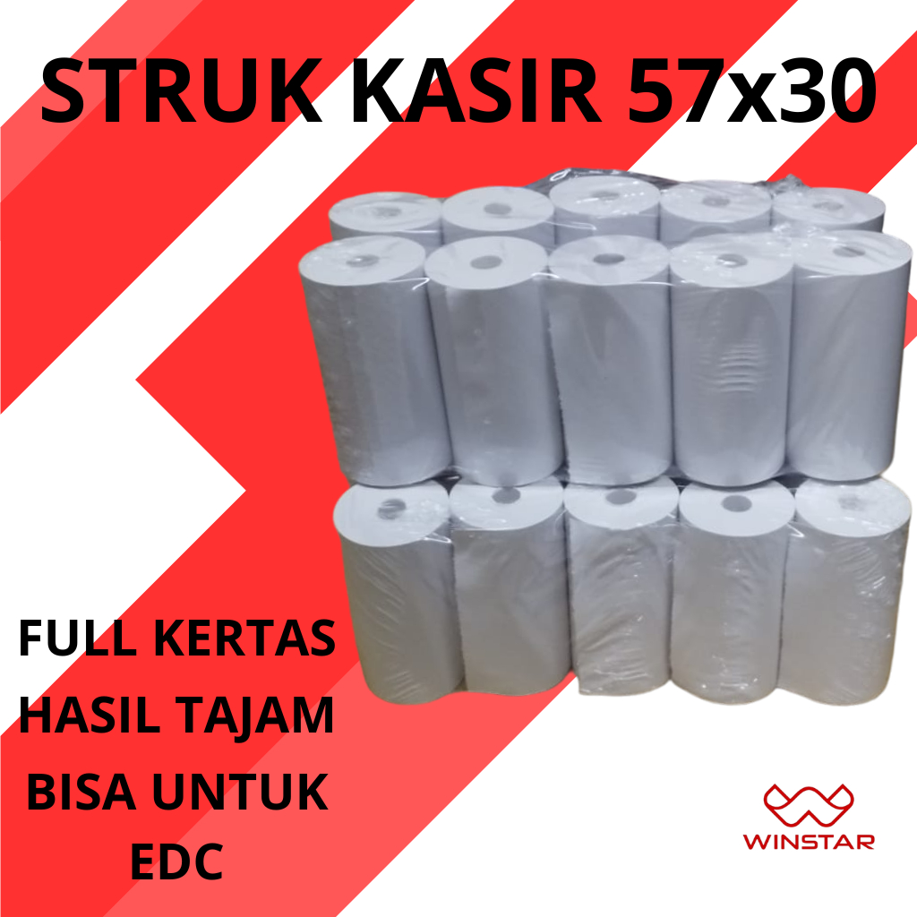 

kertas struk thermal pos 57x30 58x30 57mm 58mm