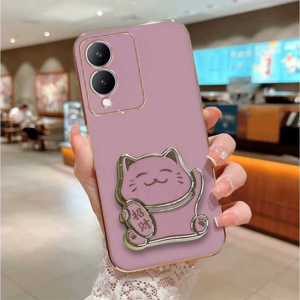 Soft Case VIVO Y17s Case Luxury Plating Import Premium Casing Cover