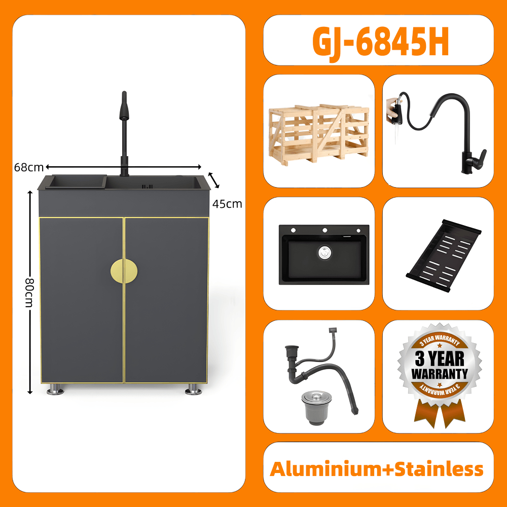 Kitchen Set Aluminium Aluminium Kitchen Set Wastafel Westafel Set Kabinet Westafel Kabinet Westafel 