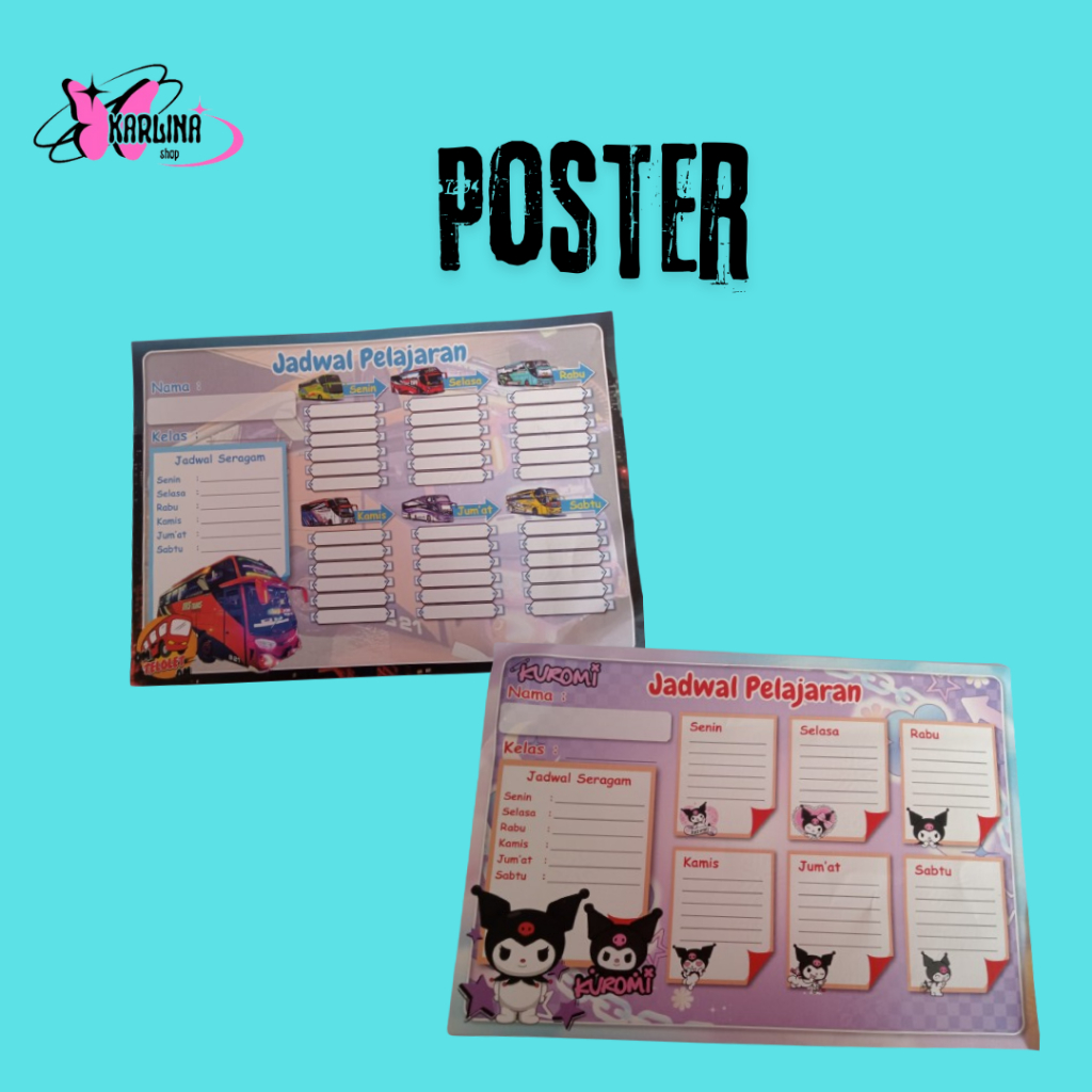 

Poster Anak Jadwal Pelajaran