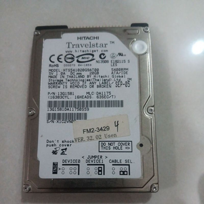 HARDISK MESIN FOTOCOPY CANON IR-3570/4570